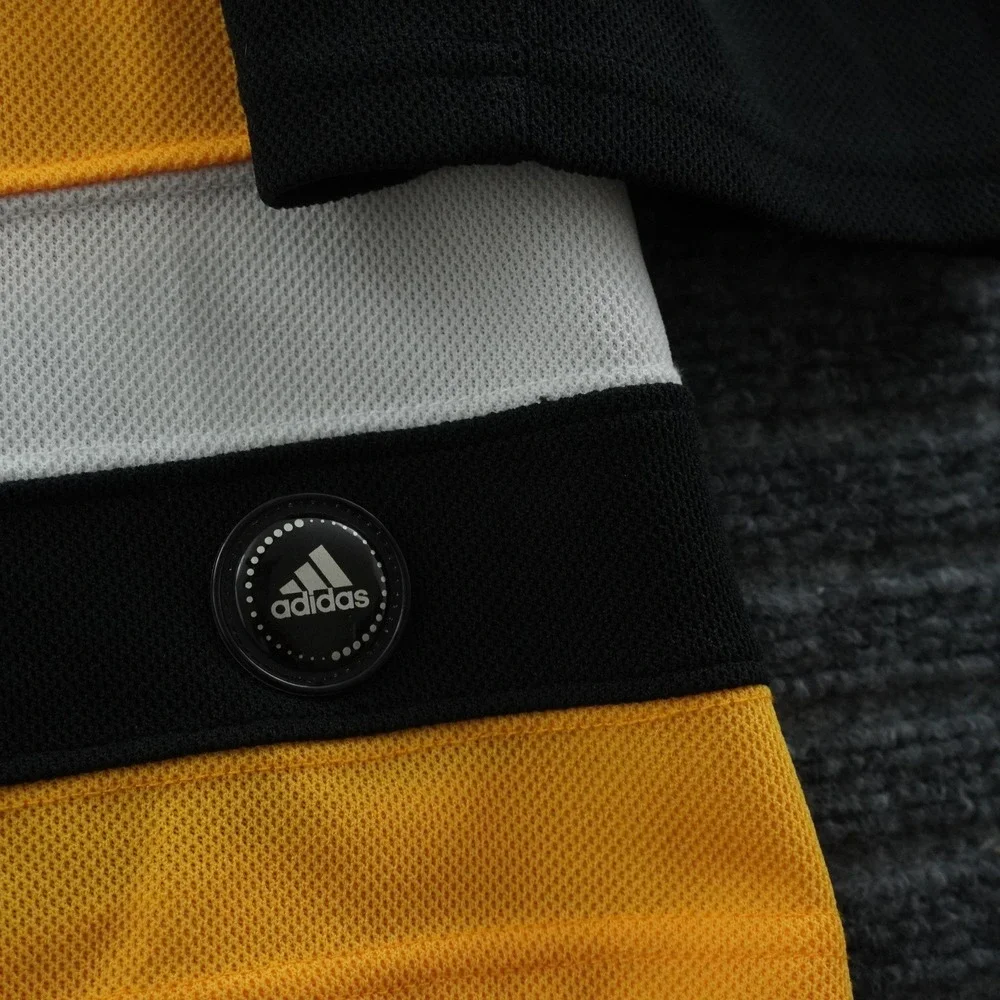 Adidas Hockey Jersey 46 White Phil Kessel Pittsburgh Penguins NHL Fight Strap